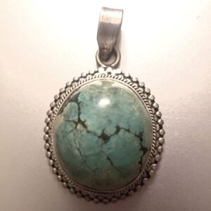 Turquoise and silver Pendant